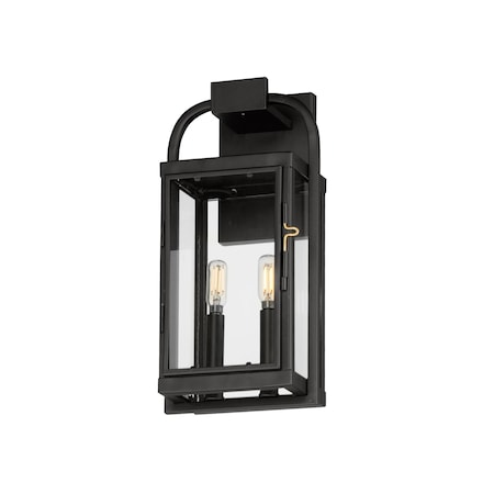 Maxim Lighting Bonham Outdoor Wall Sconce, Black 30802CLBK